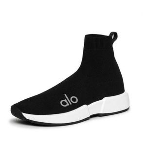 ALO YOGA WOMEN'S VELOCITY KNIT SNEAKER - BLACK